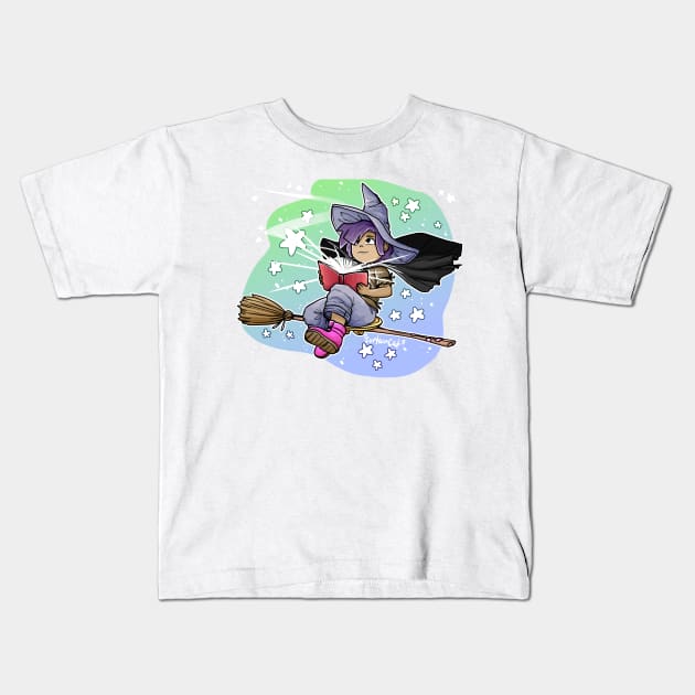 Casting Spells Kids T-Shirt by CurtainCat